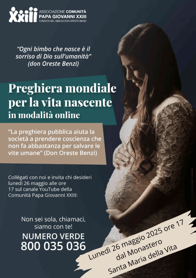 Preghiera mondiale per la Vita nascente